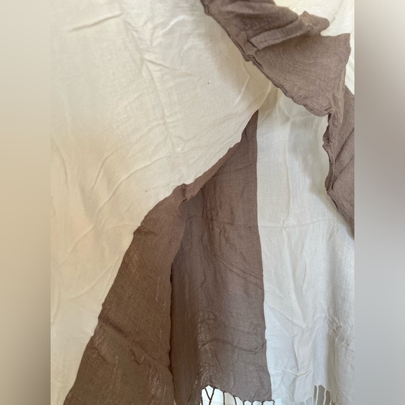 Cream & Tan Scarf - Picture 2 of 8